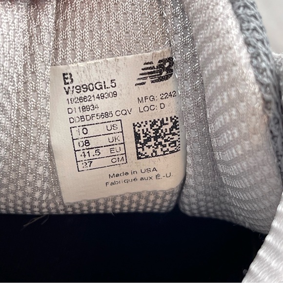 New Balance Womens 990 V5 W990GL5 Gray Casual Shoes Sneakers Size 10 B - Picture 15 of 15